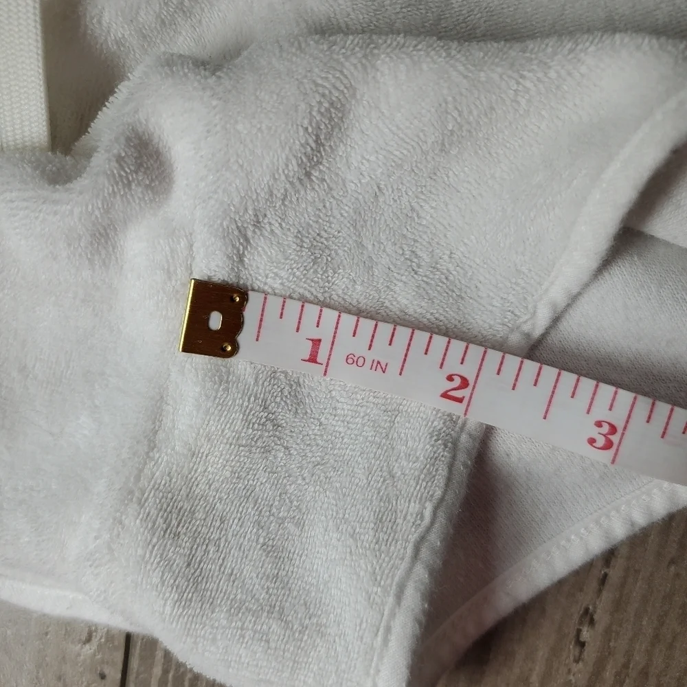 CLUB MONACO Ivory Terry Towel Shorts Women's Size Large EUC